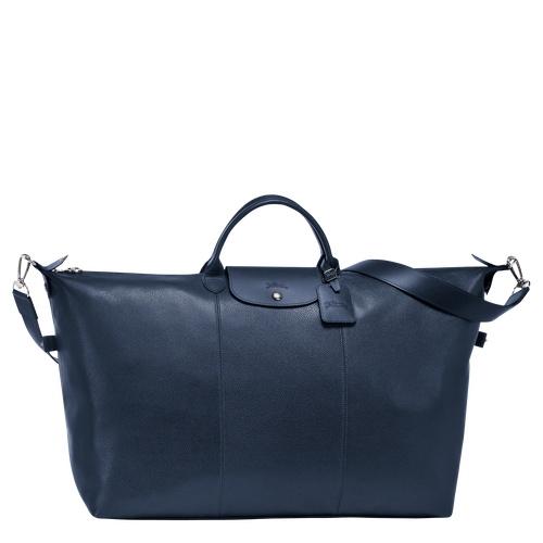 Longchamp Le Foulonné L Bőr Utazótáskák Női Kék | 63250IDYW