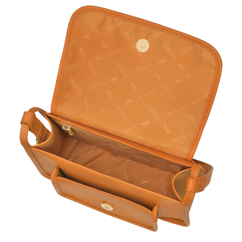 Longchamp Le Foulonné M Bőr Crossbody Táska Női Narancssárga | 02976ISNZ
