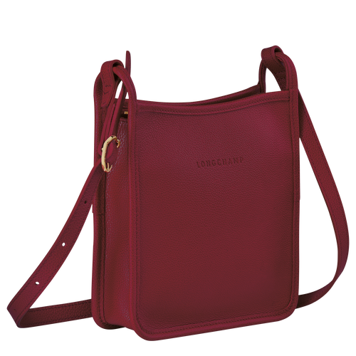 Longchamp Le Foulonné S Bőr Crossbody Táska Női Piros | 53914APOZ