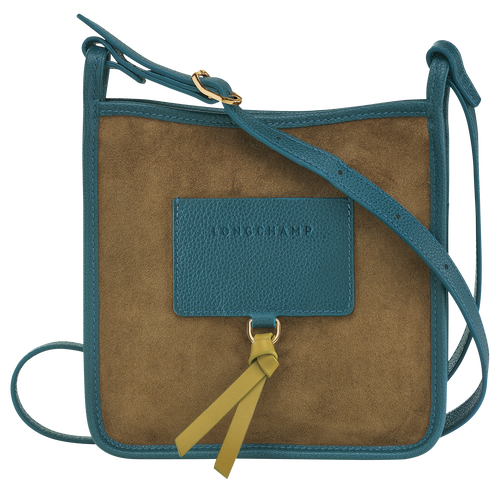 Longchamp Le Foulonné S Bőr Crossbody Táska Női Zöld | 73896RCVU
