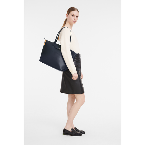 Longchamp Le Pliage City L Vászon Válltáskák Női Kék | 76359IYBJ