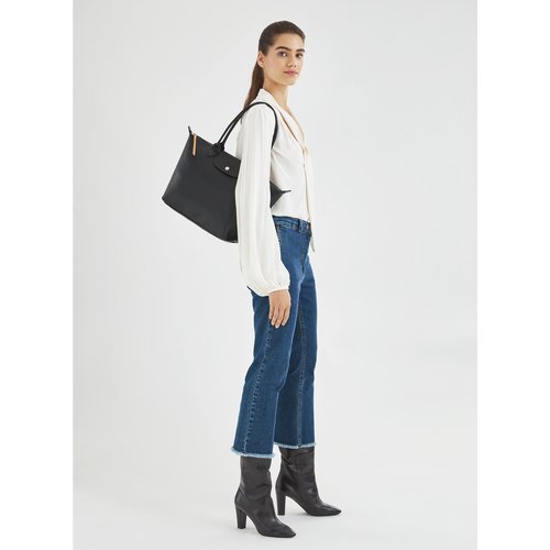 Longchamp Le Pliage City S Vászon Válltáskák Női Fekete | 81749HLUD