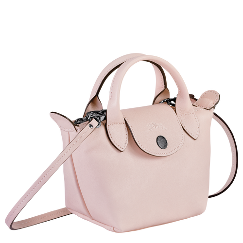 Longchamp Le Pliage Cuir Bőr Crossbody Táska Női Rózsaszín | 58690DFLT