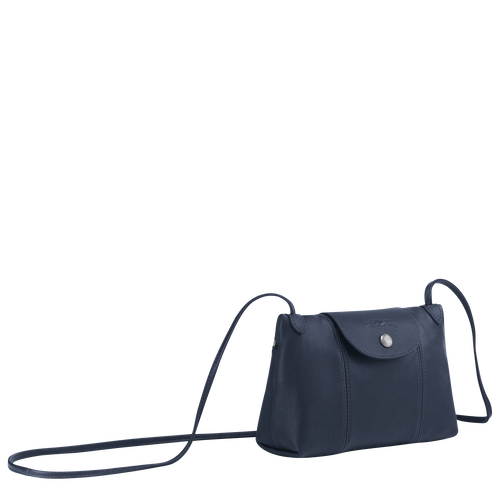 Longchamp Le Pliage Cuir Bőr Mini Táska Női Kék | 30527FCPQ