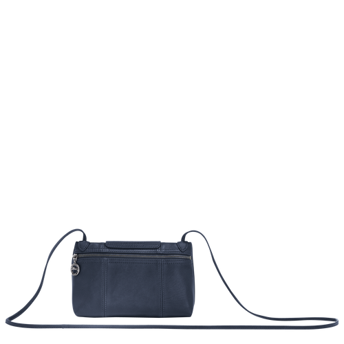 Longchamp Le Pliage Cuir Bőr Mini Táska Női Kék | 30527FCPQ