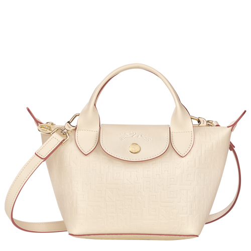 Longchamp Le Pliage Cuir LGP XS Bőr Kézitáska Női Bézs | 59671BRCT