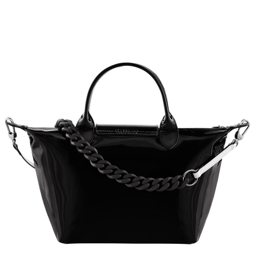 Longchamp Le Pliage Cuir S Bőr Kézitáska Női Fekete | 06854UPSZ
