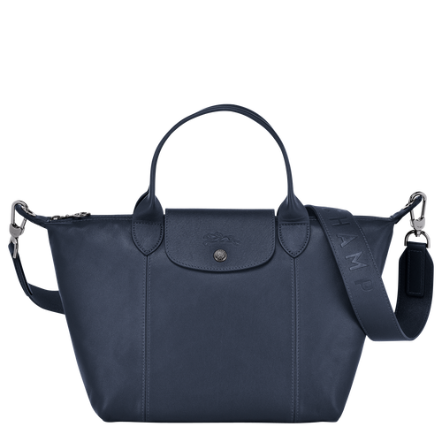 Longchamp Le Pliage Cuir S Bőr Kézitáska Női Kék | 56194VLHF