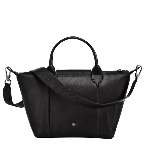 Longchamp Le Pliage Cuir S Bőr Kézitáska Női Fekete | 83217KTGI