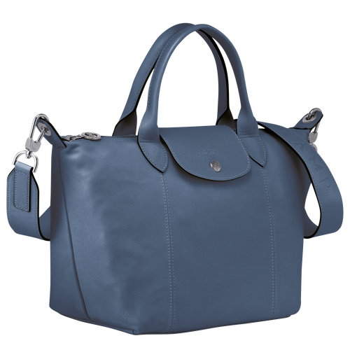Longchamp Le Pliage Cuir S Bőr Kézitáska Női Kék | 96038DXUA