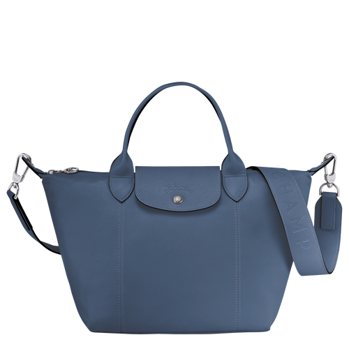 Longchamp Le Pliage Cuir S Bőr Kézitáska Női Kék | 96038DXUA