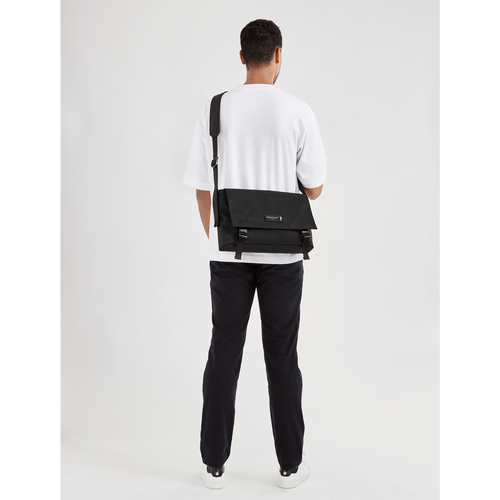 Longchamp Le Pliage Energy M Vászon, Recycled canvas Crossbody Táska Férfi Fekete | 32495NHWC