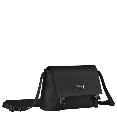 Longchamp Le Pliage Energy M Vászon, Recycled canvas Crossbody Táska Férfi Fekete | 32495NHWC