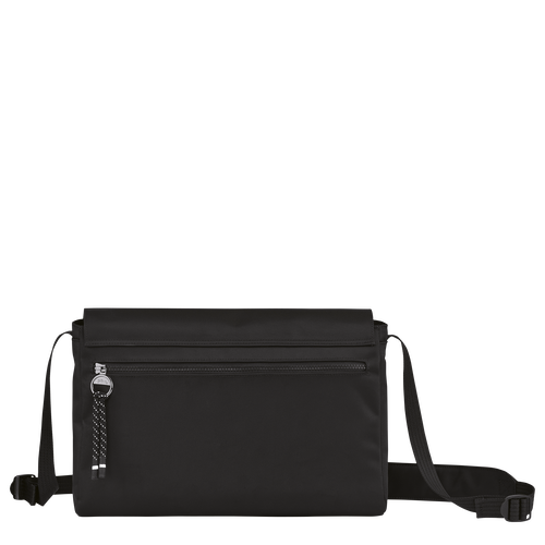 Longchamp Le Pliage Energy M Vászon, Recycled canvas Crossbody Táska Férfi Fekete | 32495NHWC