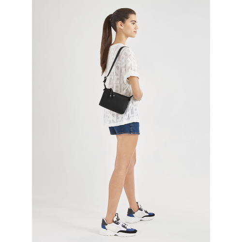 Longchamp Le Pliage Energy Vászon, Recycled canvas Mini Táska Női Fekete | 39456QNCZ