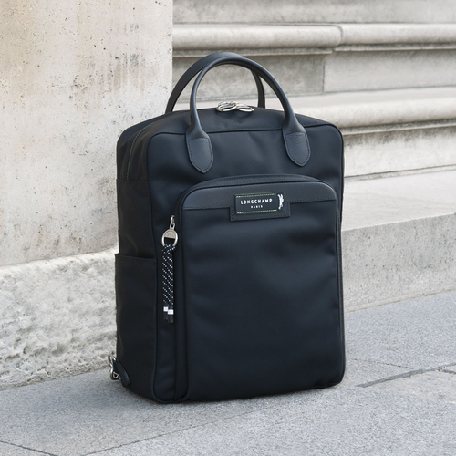 Longchamp Le Pliage Energy Vászon, Recycled canvas Hátizsák Női Fekete | 82095ROCG