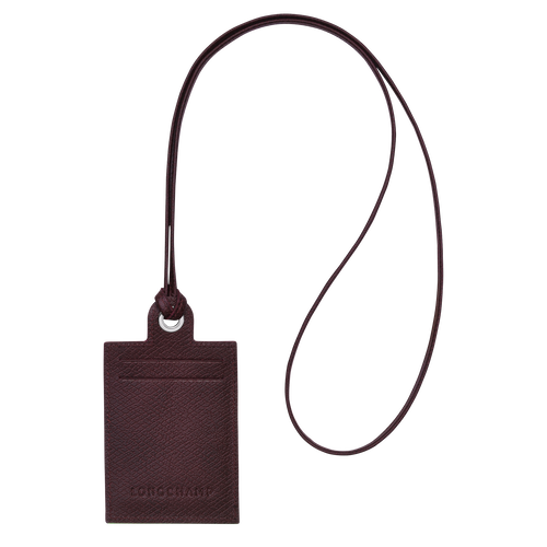 Longchamp Le Pliage Green Bőr with necklace Kártyatartó Férfi Piros | 15623QGLR