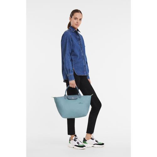 Longchamp Le Pliage Green M Vászon, Recycled canvas Kézitáska Női Kék | 15706XRWM
