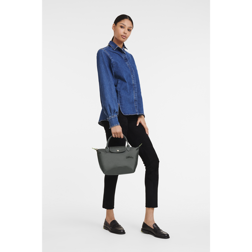 Longchamp Le Pliage Green S Vászon, Recycled canvas Kézitáska Női Szürke | 96710ORZG