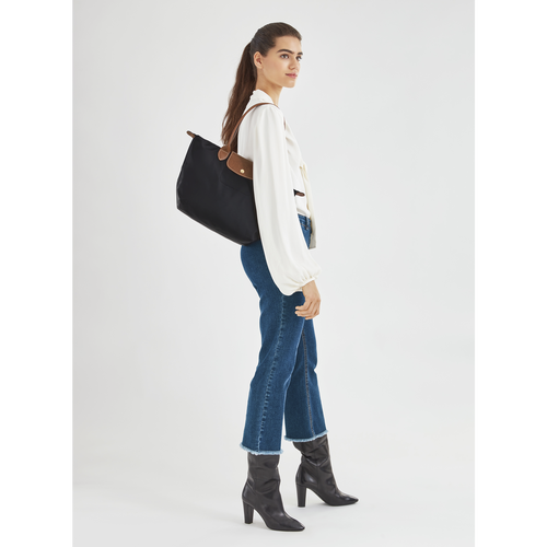 Longchamp Le Pliage Original S Vászon, Recycled canvas Válltáskák Női Fekete | 52678QXYG