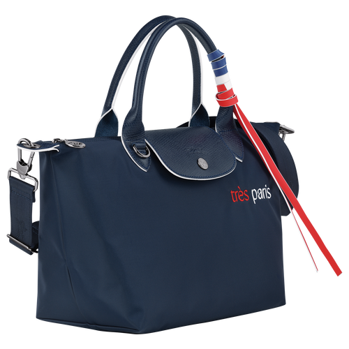 Longchamp Le Pliage Très Paris S Vászon, Recycled canvas Kézitáska Női Kék | 46217NBRJ