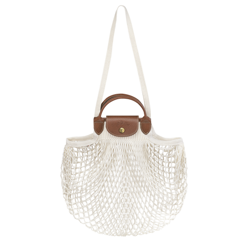 Longchamp Le Pliage filet Vászon Válltáskák Női Bézs | 67412ZYRB