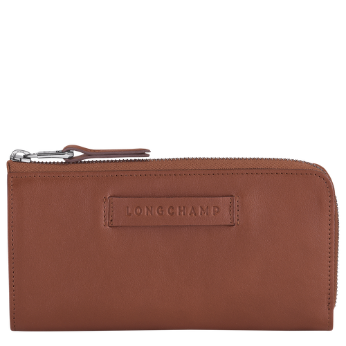 Longchamp Long 3D Bőr Pénztárca Női Barna | 19702EGHI