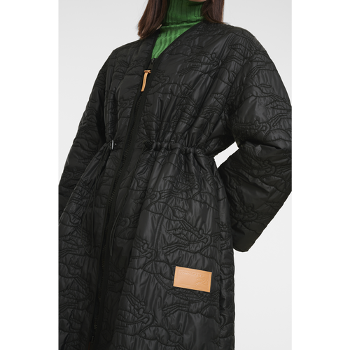 Longchamp Long Fall-Téli 2022 Kollekciók Other Long puffer Kabátok Női Fekete | 07689RUYT