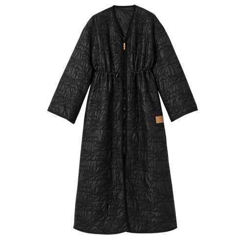 Longchamp Long Fall-Téli 2022 Kollekciók Other Long puffer Kabátok Női Fekete | 07689RUYT