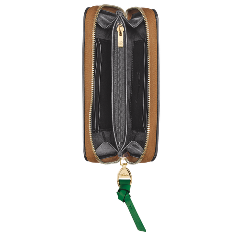 Longchamp Mailbox Bőr Pénztárca Női Fekete | 30267QUJL