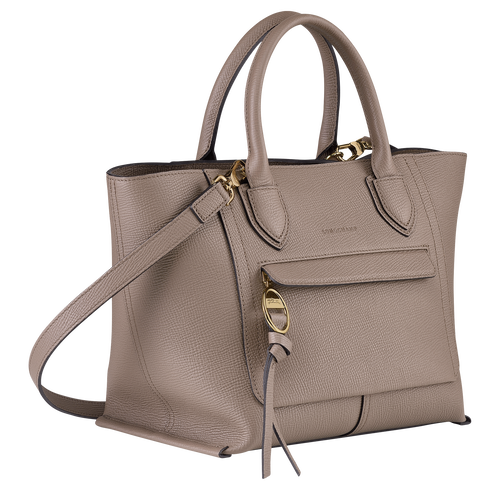 Longchamp Mailbox M Bőr Kézitáska Női Bézs | 42506VZLG