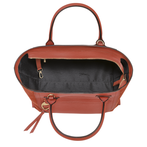 Longchamp Mailbox M Bőr Kézitáska Női Narancssárga | 30962IESU