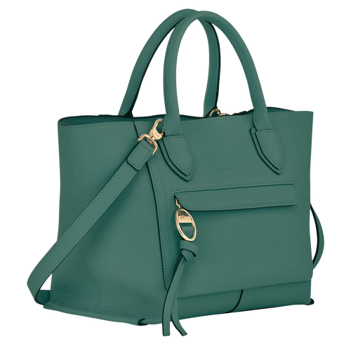 Longchamp Mailbox M Bőr Kézitáska Női Zöld | 71236YRBH