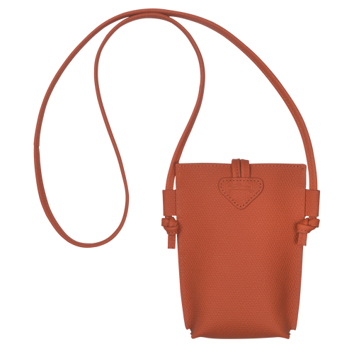 Longchamp Roseau Bőr Telefontok Női Narancssárga | 26471APET