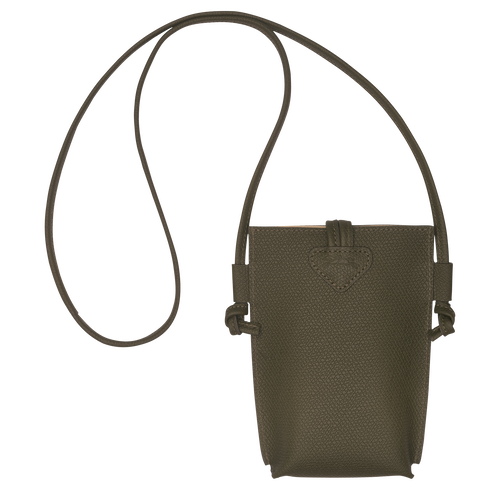 Longchamp Roseau Bőr Telefontok Női Zöld | 51960JFAN