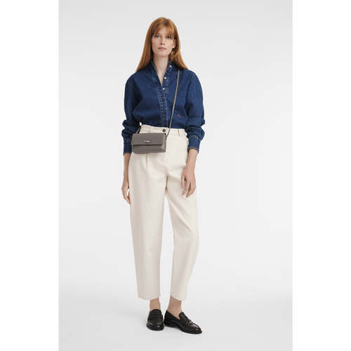 Longchamp Roseau Essential Bőr Pouches Női Szürke | 89210TNQR
