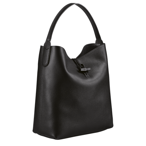 Longchamp Roseau Essential Bőr Válltáskák Női Fekete | 91468UXZY