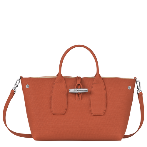 Longchamp Roseau M Bőr Kézitáska Női Narancssárga | 35486VMNL