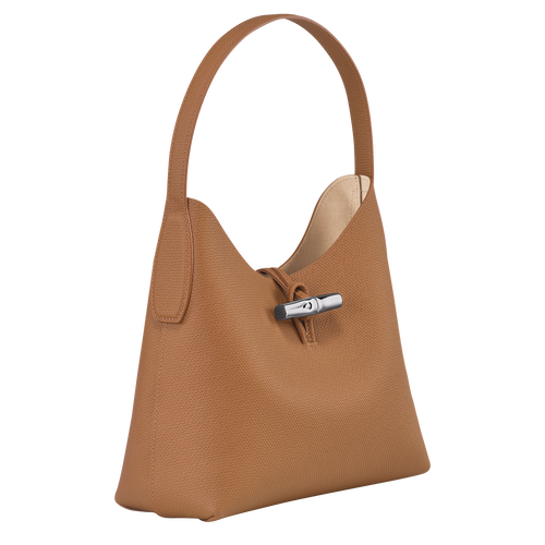 Longchamp Roseau M Bőr Válltáskák Női Bézs | 47921XVON