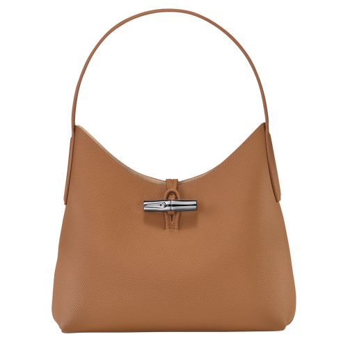 Longchamp Roseau M Bőr Válltáskák Női Bézs | 47921XVON