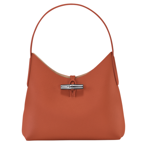Longchamp Roseau M Bőr Válltáskák Női Narancssárga | 07493TDOX