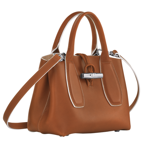 Longchamp Roseau S Bőr Kézitáska Női Barna | 38509VNHE