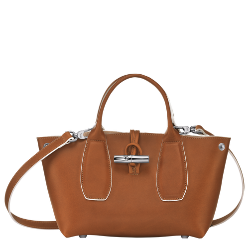 Longchamp Roseau S Bőr Kézitáska Női Barna | 38509VNHE