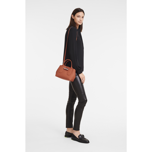 Longchamp Roseau S Bőr Kézitáska Női Narancssárga | 15764LHXA