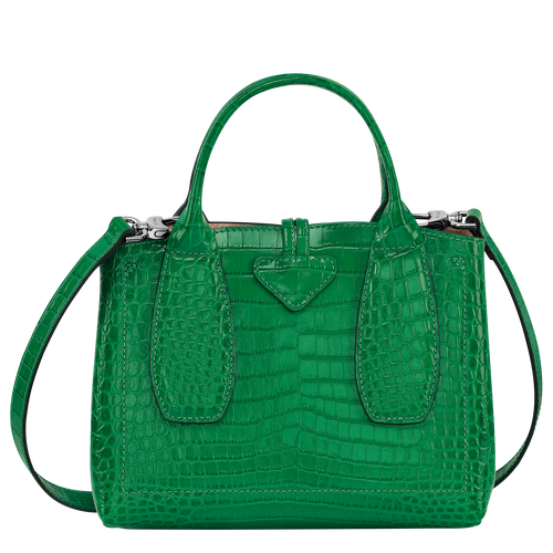 Longchamp Roseau S Bőr Kézitáska Női Zöld | 47892GFSP