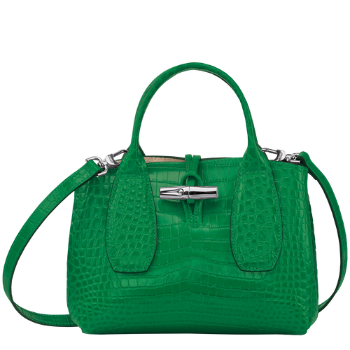 Longchamp Roseau S Bőr Kézitáska Női Zöld | 47892GFSP