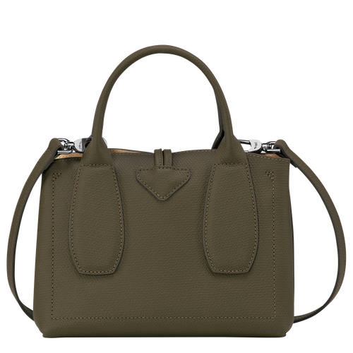 Longchamp Roseau S Bőr Kézitáska Női Zöld | 83120PBES
