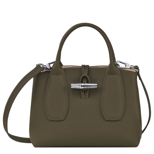 Longchamp Roseau S Bőr Kézitáska Női Zöld | 83120PBES