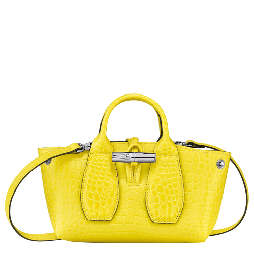 Longchamp Roseau XS Bőr Kézitáska Női Sárga | 29438ZOIK