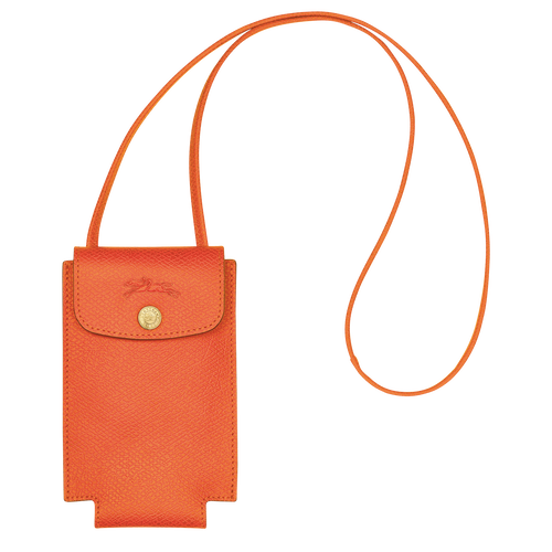 Longchamp épure Bőr Telefontok Női Narancssárga | 05273WGQI